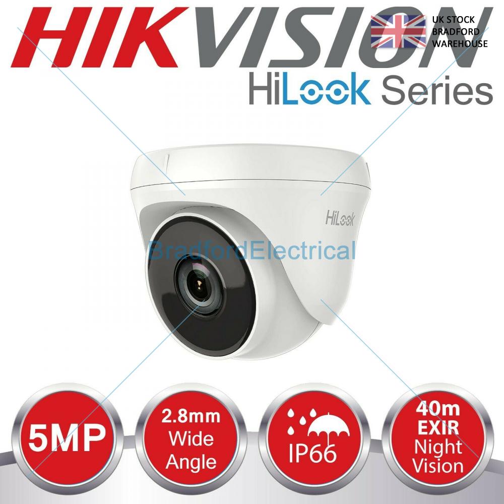Hikvision HIKVISION HILOOK 5MP CCTV CAMERA 4IN1 5 MP FULL HD 40M IR EXIR NIGHT VISION UK 