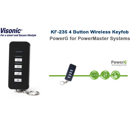 VISONIC KF 235 PG2 Wireless Remote Keyfob 868-0 MHz